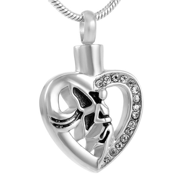pendant necklaces ijd9248 dancing girl in heart design memorial urn cremation ashes holder necklace keepsake stainless steel jewelry, Silver
pendant necklaces ijd9248 dancing girl in heart design memorial urn cremation ashes holder necklace keepsake stainless steel jewelry, Silver