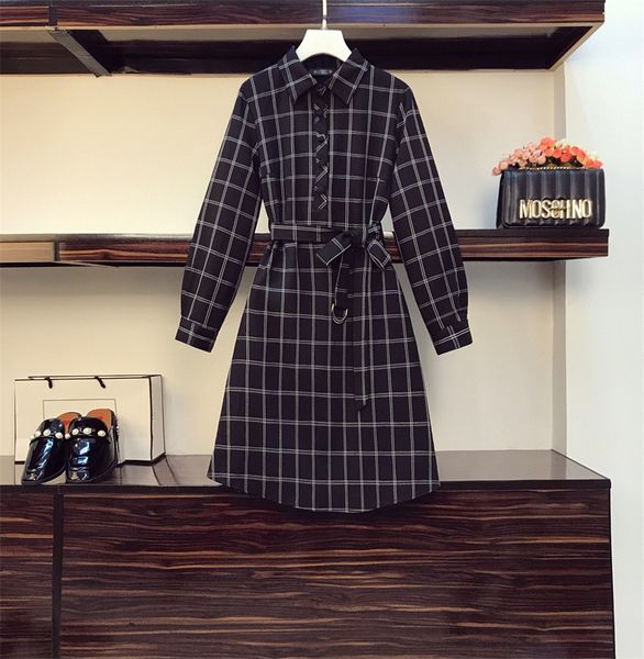 plus size office lady dress in single-breasted female plaid shirt 2021 casual spring long sleeve irregular turndown collar dresses xoj1, Black;gray
plus size office lady dress in single-breasted female plaid shirt 2021 casual spring long sleeve irregular turndown collar dresses xoj1, Black;gray