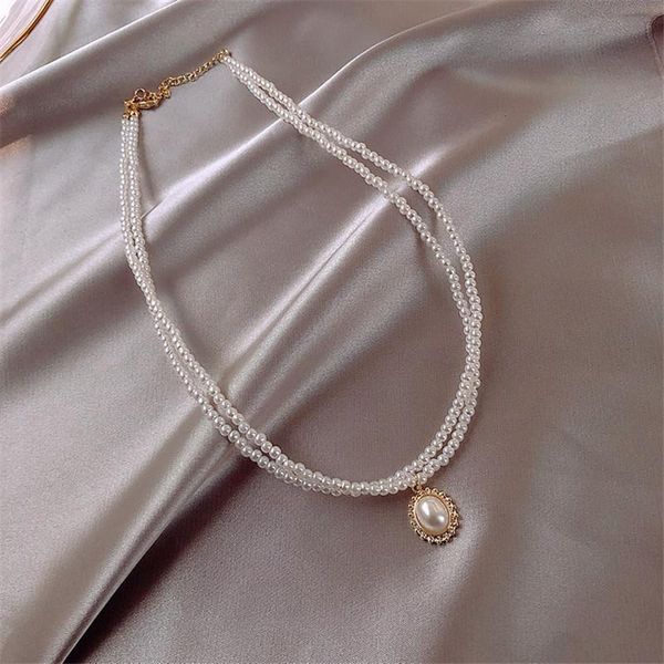 chokers elegant 2 layer pearl choker necklaces for women ladies clavicular chain oval pendant weddings jewelry party gifts, Golden;silver
chokers elegant 2 layer pearl choker necklaces for women ladies clavicular chain oval pendant weddings jewelry party gifts, Golden;silver