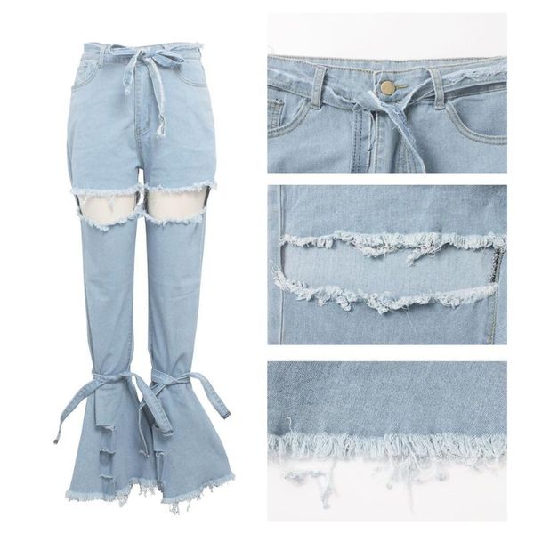 women's jeans 2021 spring women blue mid waist flare bell bottoms ladies stretching hole fashion wide leg denim trousers#0206g10
women's jeans 2021 spring women blue mid waist flare bell bottoms ladies stretching hole fashion wide leg denim trousers#0206g10