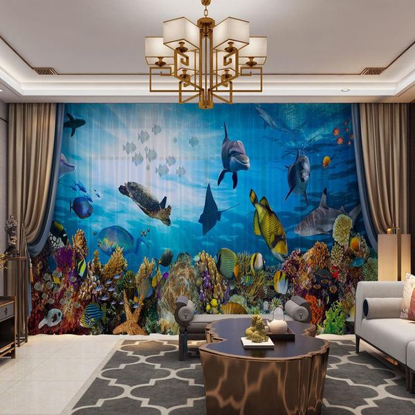 birds flowers fish 3d digital printed p tulle customized drape panel sheer curtains for living room divider voile sea world
birds flowers fish 3d digital printed p tulle customized drape panel sheer curtains for living room divider voile sea world