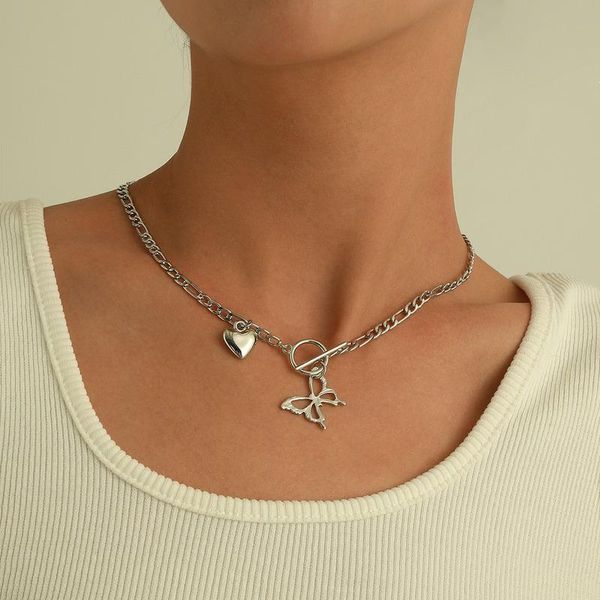 chains butterfly necklace women heart necklaces woman fashion retro hollow pendant girl party jewelry trendy metal collier, Silver
chains butterfly necklace women heart necklaces woman fashion retro hollow pendant girl party jewelry trendy metal collier, Silver