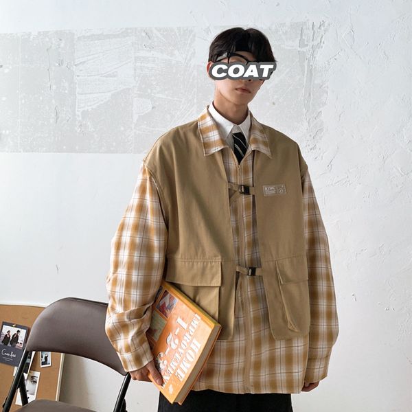 2021 new casual male loose two pieces outerwear bomber streetwear hip hop jacket lapel collar coats clothes h162, Black;brown
2021 new casual male loose two pieces outerwear bomber streetwear hip hop jacket lapel collar coats clothes h162, Black;brown