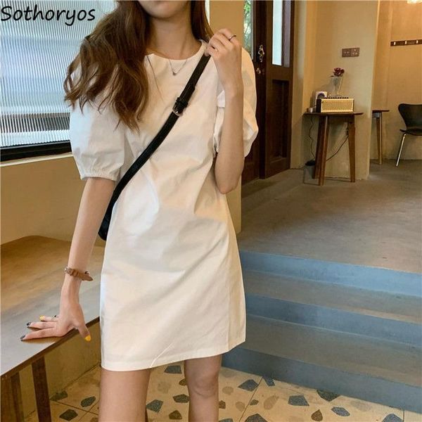 casual dresses women short puff sleeve summer vintage solid color black white chic vestido a-line high waist korean o-neck party mujer, Black;gray
casual dresses women short puff sleeve summer vintage solid color black white chic vestido a-line high waist korean o-neck party mujer, Black;gray