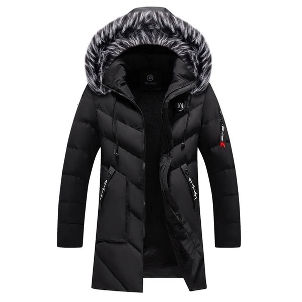 winter parkas men long outwear coat mens winter jacket cotton padded puffer jacket fashion outdoor coat warm fur collar 201111, Black
winter parkas men long outwear coat mens winter jacket cotton padded puffer jacket fashion outdoor coat warm fur collar 201111, Black