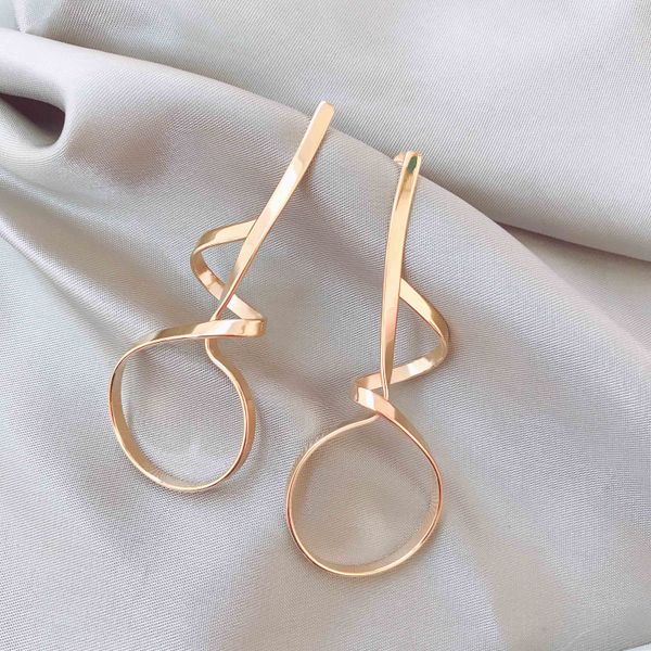 original design line earrings long metal irregular female exaggerated european and american minimalist ins net red ce, Silver
original design line earrings long metal irregular female exaggerated european and american minimalist ins net red ce, Silver