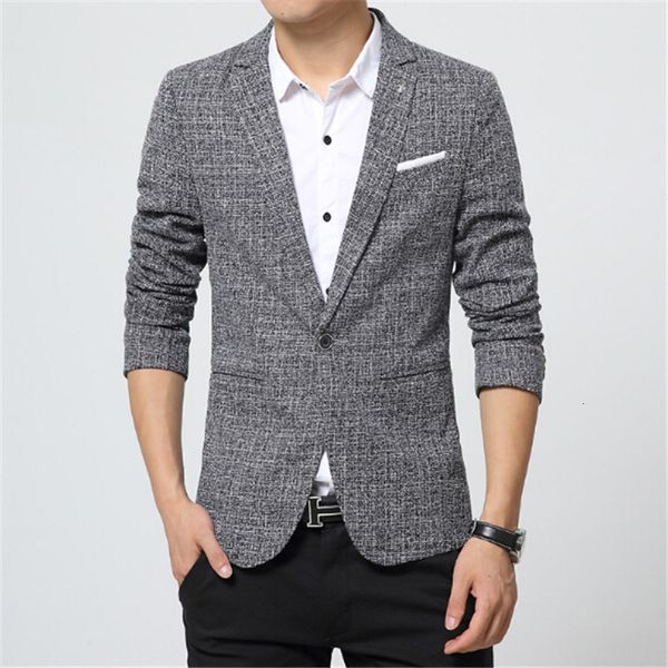 tangku brand spring autumn men blazer mens cotton suit jacket slim fit men's classic smart casual 4mls, White;black
tangku brand spring autumn men blazer mens cotton suit jacket slim fit men's classic smart casual 4mls, White;black