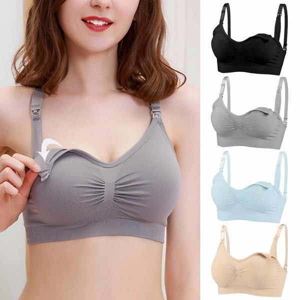 maternity intimates 4 colors breastfeeding nursing bras for pregnant women pregnancy underwear l xl xxl, White
maternity intimates 4 colors breastfeeding nursing bras for pregnant women pregnancy underwear l xl xxl, White