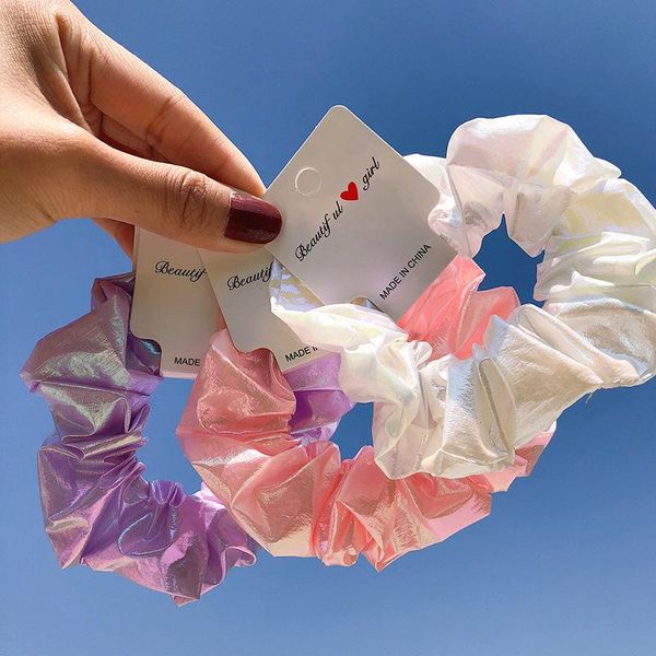 hair accessories fashion solid laser gradient elastic band female ponytail scrunchies girl candy color rope women gift
hair accessories fashion solid laser gradient elastic band female ponytail scrunchies girl candy color rope women gift