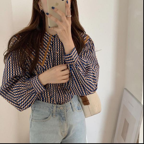 retro minority lapel color matching loose versatile long sleeve shirts 2021 women chic fashion plaid gentle blouses, White
retro minority lapel color matching loose versatile long sleeve shirts 2021 women chic fashion plaid gentle blouses, White