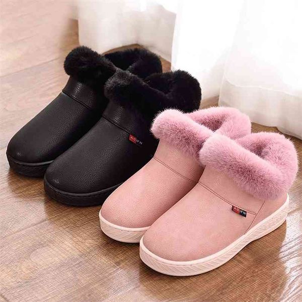 fashion women winter boots warm pu leather waterproof plush house shoes men couple boys girls home indoor outdoor botas mujer 210914, Black
fashion women winter boots warm pu leather waterproof plush house shoes men couple boys girls home indoor outdoor botas mujer 210914, Black