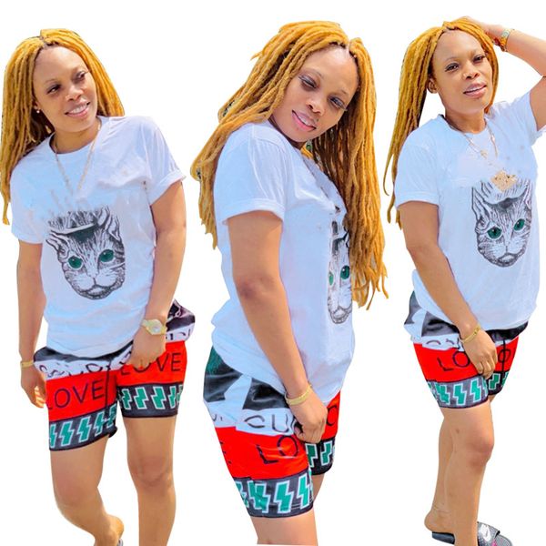 summer women jogger suit plus size s-3xl outfits letter tracksuits short sleeve white t-shirt+shorts two piece set casual sports suits 4508, Gray
summer women jogger suit plus size s-3xl outfits letter tracksuits short sleeve white t-shirt+shorts two piece set casual sports suits 4508, Gray