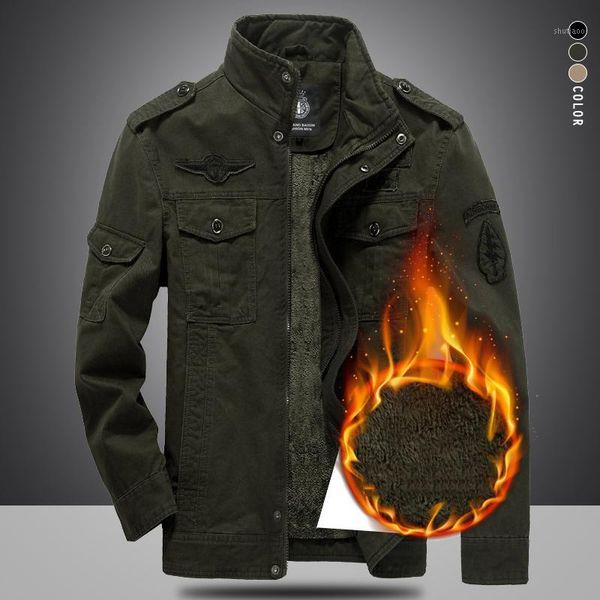 men's jackets winter men jacket thicken military style male coat oversized multiple pockets fleece mens warm clothing m-6xl bs802, Black;brown
men's jackets winter men jacket thicken military style male coat oversized multiple pockets fleece mens warm clothing m-6xl bs802, Black;brown