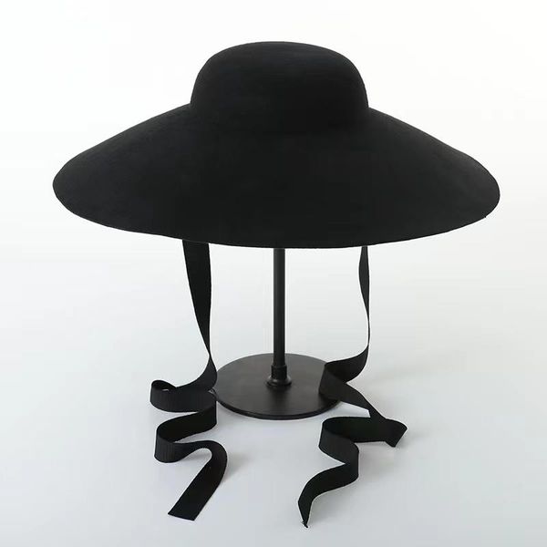 wide brim hats vintage luxury hat british elegant dome wool fashion model show black ribbon casual fedoras cap women sombrero mujer, Blue;gray
wide brim hats vintage luxury hat british elegant dome wool fashion model show black ribbon casual fedoras cap women sombrero mujer, Blue;gray