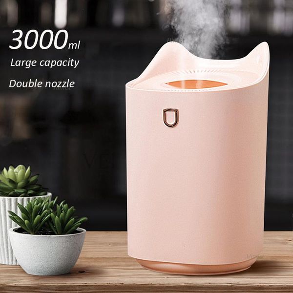 humidifiers air humidifier 3000ml double nozzle cool mist aroma diffuser with coloful led light heavy fog ultrasonic usb for office home
humidifiers air humidifier 3000ml double nozzle cool mist aroma diffuser with coloful led light heavy fog ultrasonic usb for office home