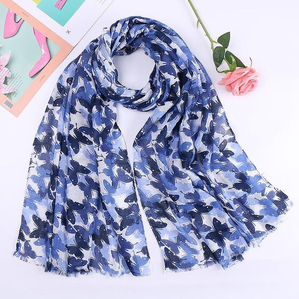 scarves cotton printed scarf sun protection air conditioning shawl fashion versatile spring and autumn drop, Blue;gray
scarves cotton printed scarf sun protection air conditioning shawl fashion versatile spring and autumn drop, Blue;gray
