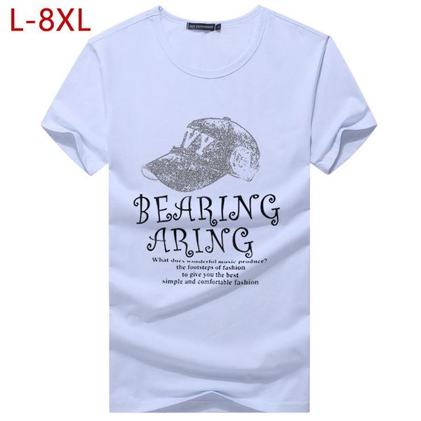 men's t-shirts 8xl 9 colors summer short sleeve t shirt men fashion funny male loose t-shirt thin section tee homme plus size 6xl 7xl, White;black
men's t-shirts 8xl 9 colors summer short sleeve t shirt men fashion funny male loose t-shirt thin section tee homme plus size 6xl 7xl, White;black