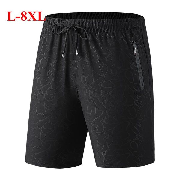men's shorts -8xl large size casual sports summer thin ice silk outerwear loose fitness five-point male quick-drying, White;black
men's shorts -8xl large size casual sports summer thin ice silk outerwear loose fitness five-point male quick-drying, White;black