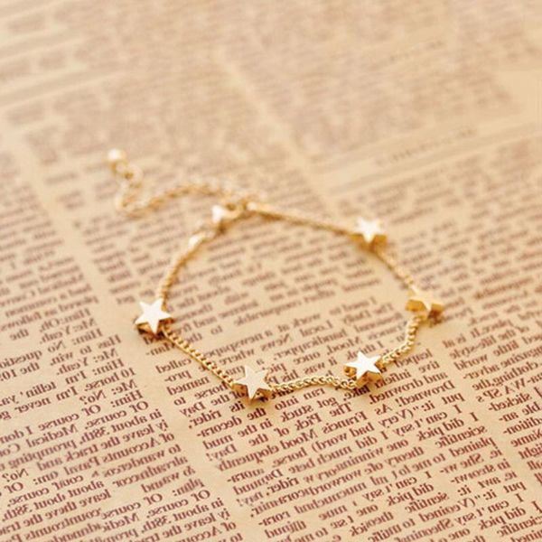 new lady girls bangle simple gold filled chic heart trendy stars fine chain bracelet cuff jewelry party gift, Black
new lady girls bangle simple gold filled chic heart trendy stars fine chain bracelet cuff jewelry party gift, Black