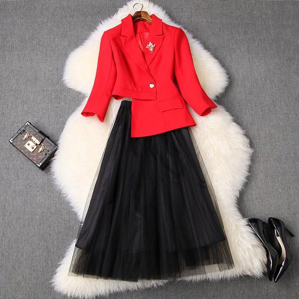 two piece dress 2021 early spring irregular small waist suit jacket + white gauze elastic bust skirt t10626
two piece dress 2021 early spring irregular small waist suit jacket + white gauze elastic bust skirt t10626