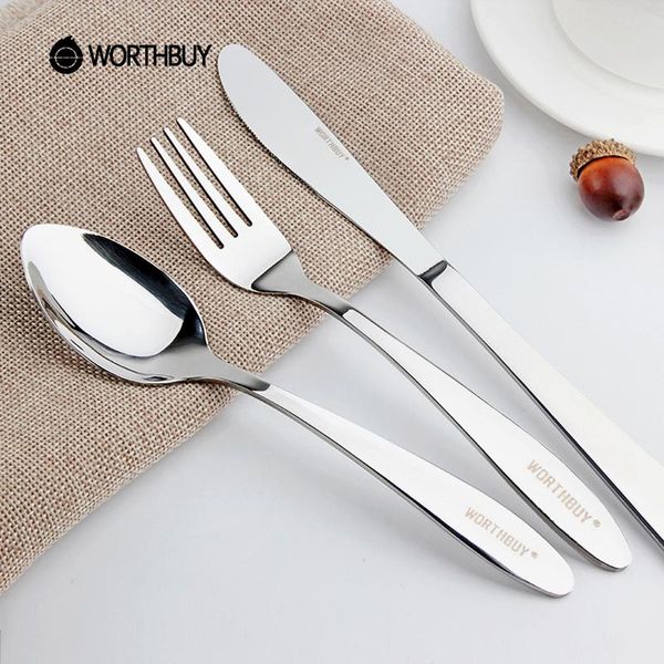 worthbuy western flatware set stainless steel cutlery kitchen tableware with long handle knife spoon fork picnic dinner set
worthbuy western flatware set stainless steel cutlery kitchen tableware with long handle knife spoon fork picnic dinner set