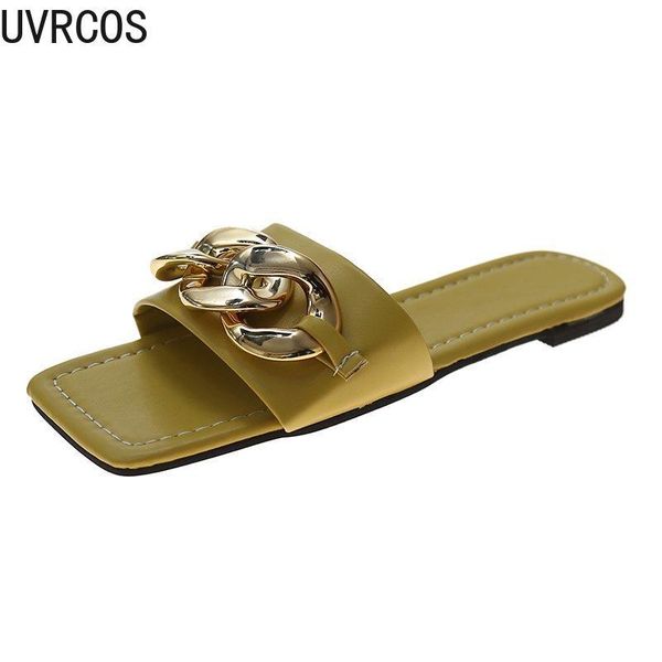 slippers casual ladies summer fashion wild simple vamp metal decoration trend outdoor home 2021, Black
slippers casual ladies summer fashion wild simple vamp metal decoration trend outdoor home 2021, Black