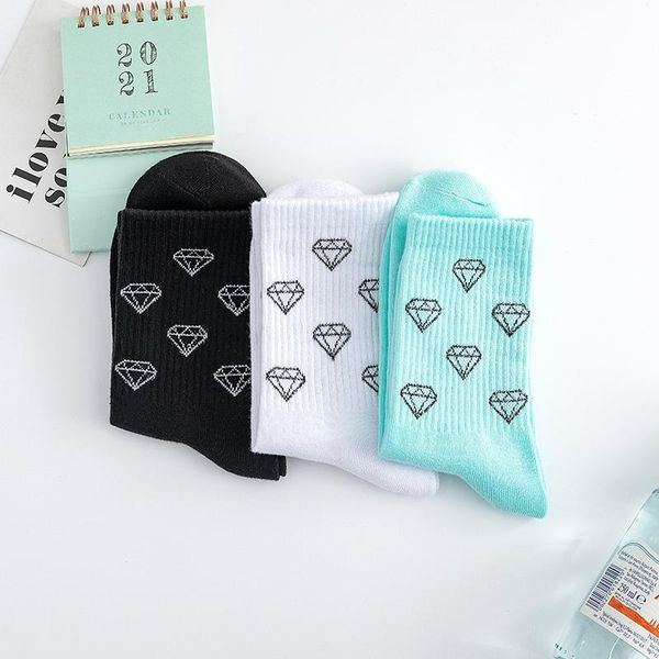men's socks drop street fashion cotton crew one carat arat diamond cartoon happy kawaii cute streetwear couple round briliiaant, Black
men's socks drop street fashion cotton crew one carat arat diamond cartoon happy kawaii cute streetwear couple round briliiaant, Black