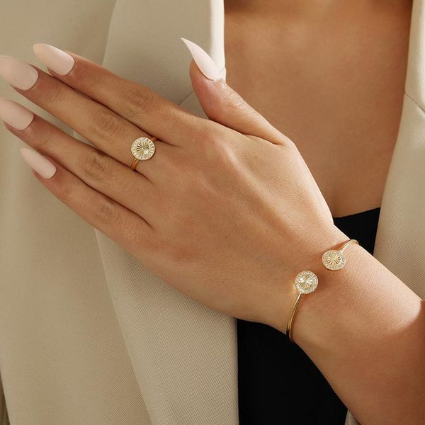 earrings & necklace jewelry-set round copper bracelet ring fashion jewelry sets for women gold color adjustable cuff bracelets bangles, Silver
earrings & necklace jewelry-set round copper bracelet ring fashion jewelry sets for women gold color adjustable cuff bracelets bangles, Silver