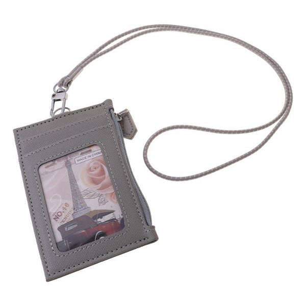 card holders women business holder wallet men pu leather id cards case neck strap lanyard ladies fashion mini slim wallets, Brown;gray
card holders women business holder wallet men pu leather id cards case neck strap lanyard ladies fashion mini slim wallets, Brown;gray