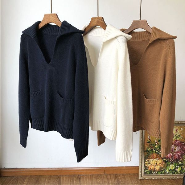 2021 pure 100 percent wool knitted woman's pullover autumn and winter new v-neck jerset jumper sweater vintage classic harajuku tc8c, White;black
2021 pure 100 percent wool knitted woman's pullover autumn and winter new v-neck jerset jumper sweater vintage classic harajuku tc8c, White;black