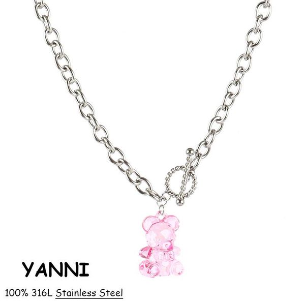 chains stainless steel handmade candy cute judy cartoon bear charm choker necklace for women hip hop girl daily jewelry party gift 2021, Silver
chains stainless steel handmade candy cute judy cartoon bear charm choker necklace for women hip hop girl daily jewelry party gift 2021, Silver