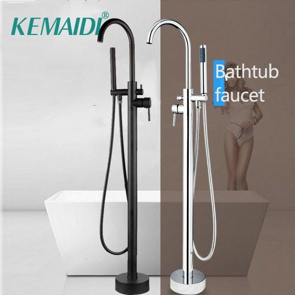 kemaidi floor mounted bathtub filler shower roman tub faucet set standing black bathtub round spout bath mixer tap
kemaidi floor mounted bathtub filler shower roman tub faucet set standing black bathtub round spout bath mixer tap