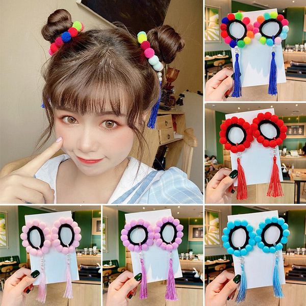 hair accessories rope for girls 2pcs colorful pom ball bands with tassel cute women elastic clip fo kid scrunchies, Slivery;white
hair accessories rope for girls 2pcs colorful pom ball bands with tassel cute women elastic clip fo kid scrunchies, Slivery;white