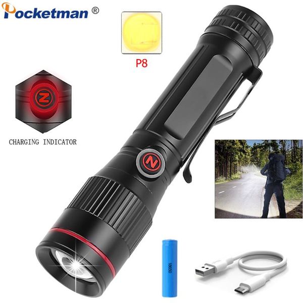 brightest new p8 led torch usb rechargeable zoom torch powerful hunting waterproof 18650
brightest new p8 led torch usb rechargeable zoom torch powerful hunting waterproof 18650