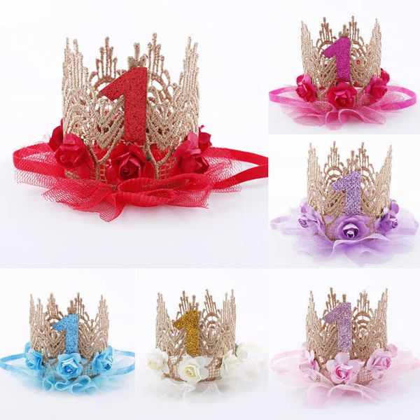 1pc girl happy hats kids one year flower princs crown headband baby shower 1st birthday decor party supply
1pc girl happy hats kids one year flower princs crown headband baby shower 1st birthday decor party supply