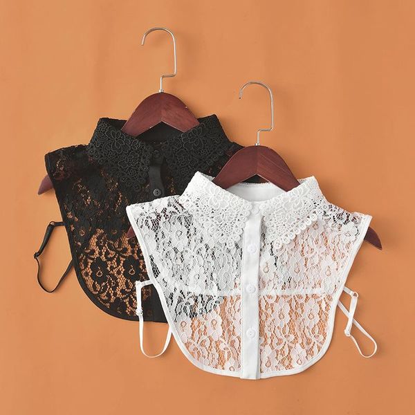 bow ties black white fake collar shirt women false collars embroidery floral lace lapel blouse detachable half-shirt decorative, Black;gray
bow ties black white fake collar shirt women false collars embroidery floral lace lapel blouse detachable half-shirt decorative, Black;gray
