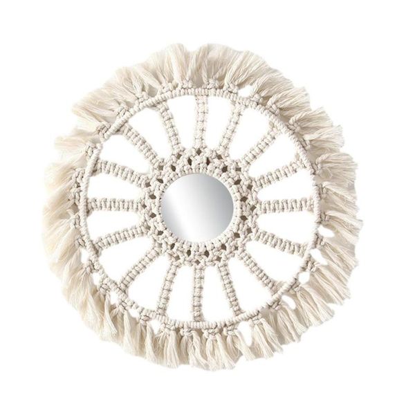 mirrors woven handmade tapestry bohemian crafts decor cotton rope mirror macrame wall hanging decoration home accessories
mirrors woven handmade tapestry bohemian crafts decor cotton rope mirror macrame wall hanging decoration home accessories
