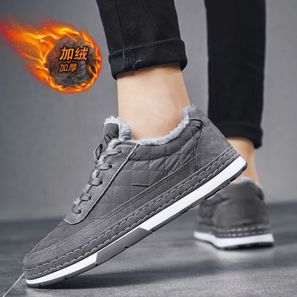 winter plush warm fashion trend men's cotton down thickened snow boots low bread sho, Black
winter plush warm fashion trend men's cotton down thickened snow boots low bread sho, Black
