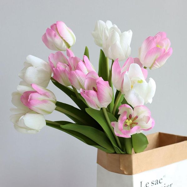 1/2/5pcs silk tulip artificial flower bouquet 50cm fake plant for wedding decoration home garen acceeeories
1/2/5pcs silk tulip artificial flower bouquet 50cm fake plant for wedding decoration home garen acceeeories