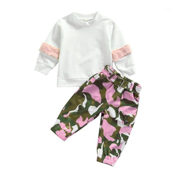 clothing sets infant baby long sleeves + trousers, camouflage pattern printing classic round neck elastic waist spring, White
clothing sets infant baby long sleeves + trousers, camouflage pattern printing classic round neck elastic waist spring, White