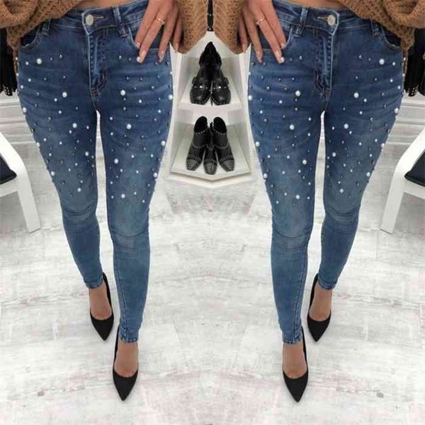 women blue pants skinny pearl beaded black summer spring ladies high waist zipper fly long denim casual mom jeans
women blue pants skinny pearl beaded black summer spring ladies high waist zipper fly long denim casual mom jeans