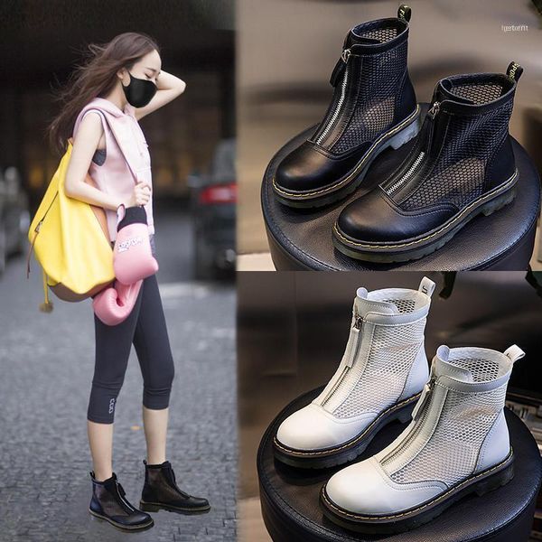 boots 2021 casual leather women summer front zipper breathable thick bottom shoes11, Black
boots 2021 casual leather women summer front zipper breathable thick bottom shoes11, Black