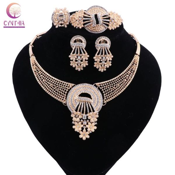 earrings & necklace cynthia african beads jewelry sets gold-color set charm women bracelet wedding party fashion, Silver
earrings & necklace cynthia african beads jewelry sets gold-color set charm women bracelet wedding party fashion, Silver