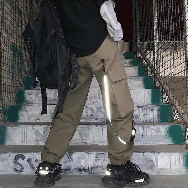 women's pants & capris focal20 streetwear hip hop solid color neon tape women cargo large pockets loose female trousers casual autumn l, Black;white
women's pants & capris focal20 streetwear hip hop solid color neon tape women cargo large pockets loose female trousers casual autumn l, Black;white