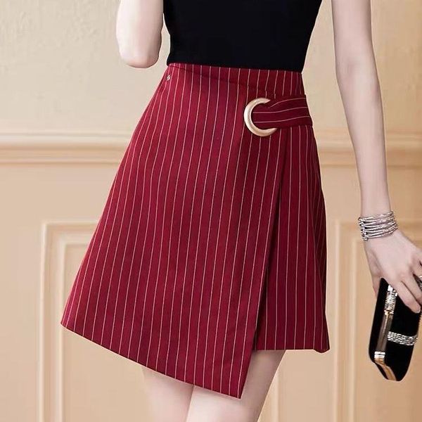 skirts women 2021 spring autumn fashion short irregular female stripe a-line ladies high waist slim m664, Black
skirts women 2021 spring autumn fashion short irregular female stripe a-line ladies high waist slim m664, Black