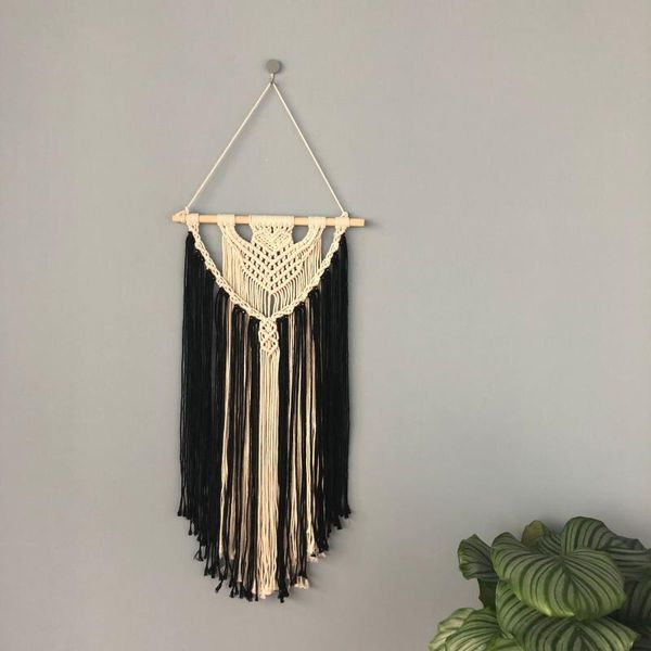 tapestries boho style hand-woven tapesytry wall hanging macrame decor background cotton and linen black white fashion chic home ornaments
tapestries boho style hand-woven tapesytry wall hanging macrame decor background cotton and linen black white fashion chic home ornaments