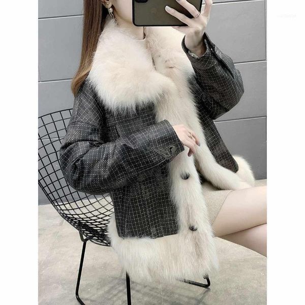 women's fur & faux women 2021 autumn winter warm coat jackets casacos femininos long sleeve parka fake elegant outerwear c1421, Black
women's fur & faux women 2021 autumn winter warm coat jackets casacos femininos long sleeve parka fake elegant outerwear c1421, Black
