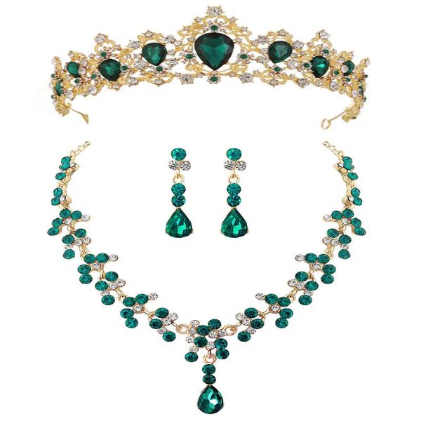earrings & necklace baroque vintage gold crystal bridal jewelry sets choker necklaces tiaras african beads red green blue, Silver
earrings & necklace baroque vintage gold crystal bridal jewelry sets choker necklaces tiaras african beads red green blue, Silver