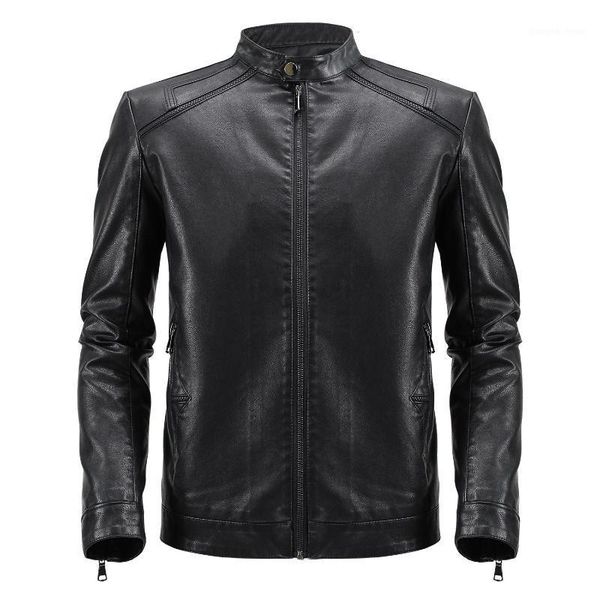 men's fur & faux 2021 autumn bomber pu skin jackets and coats bussiness male fashion leather jacket coat men, Black
men's fur & faux 2021 autumn bomber pu skin jackets and coats bussiness male fashion leather jacket coat men, Black