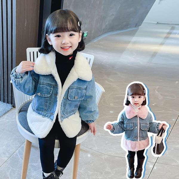 jackets girls thick denim jacket toddler girl winter clothes baby fall little clothing coats, Blue;gray
jackets girls thick denim jacket toddler girl winter clothes baby fall little clothing coats, Blue;gray